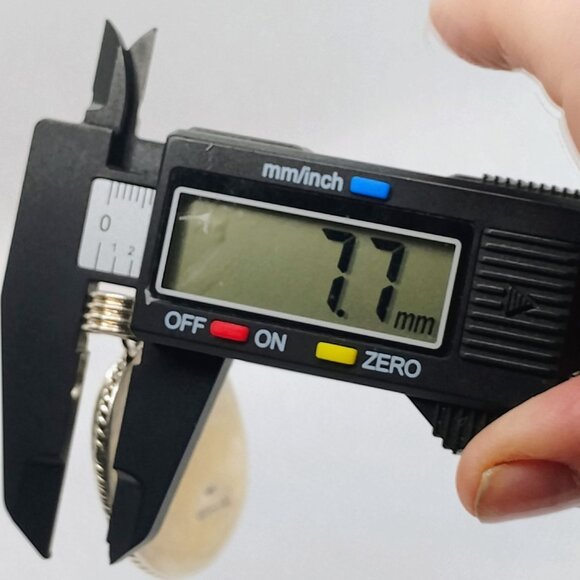 Large Oval Lapis Lazuli Gemstone Pendant Sterling Silver Rope Border - Picture 7 of 7